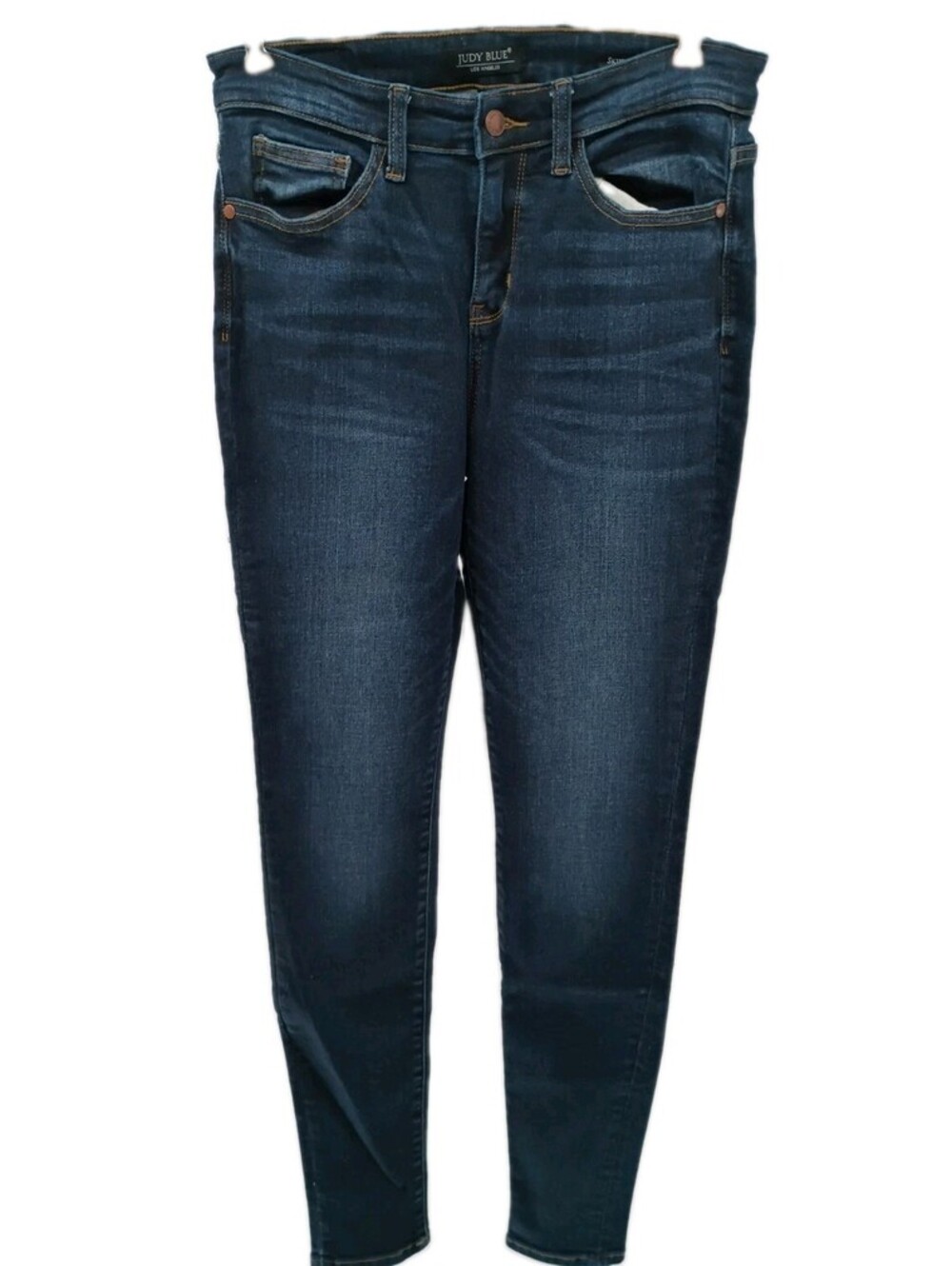 Judy Blue Jeans Womens 9/29 Blue Denim Mid Rise Skinny Fit Casual Preppy Stretch